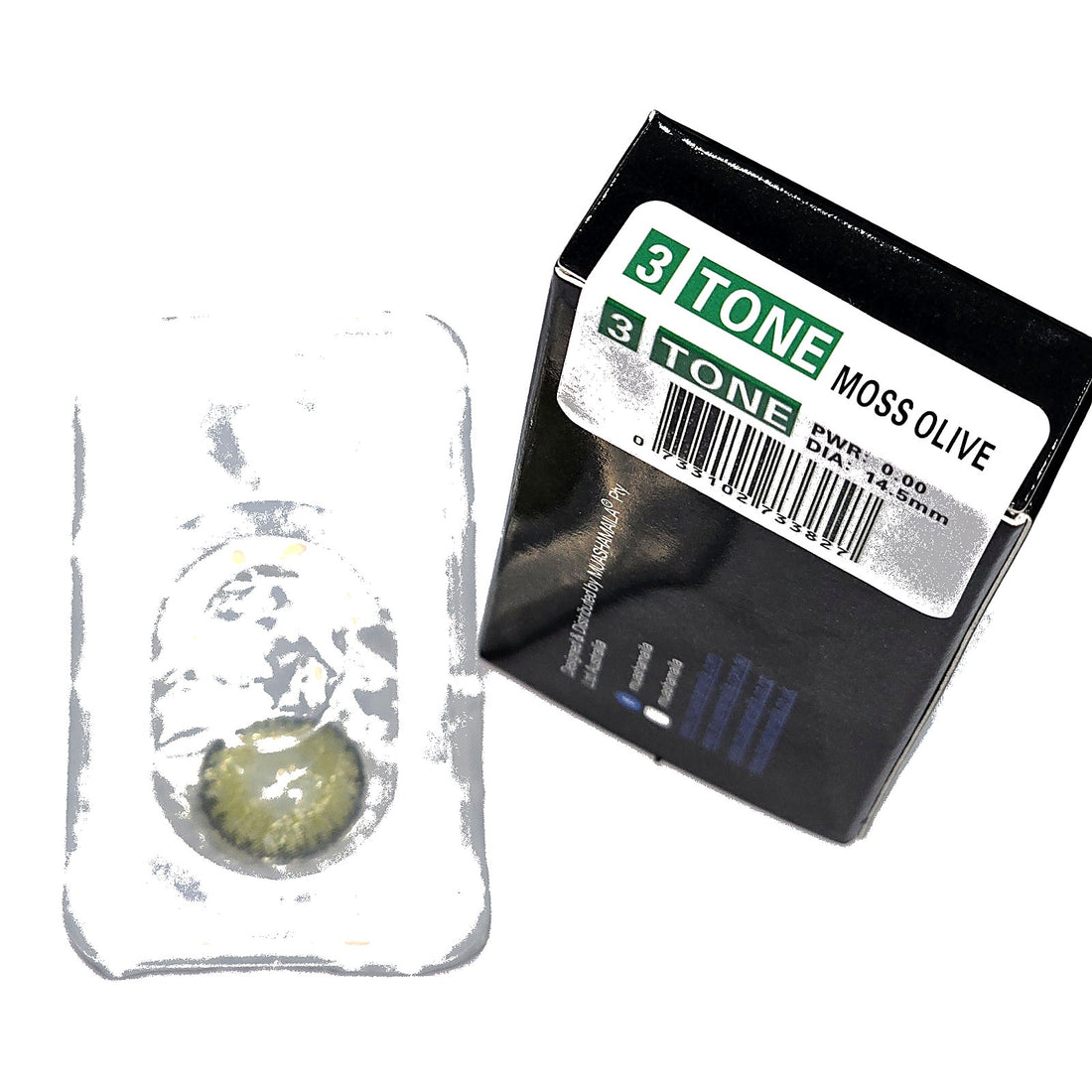 Moss Olive Cosmetic YEARLY Coloured Contact Lenses