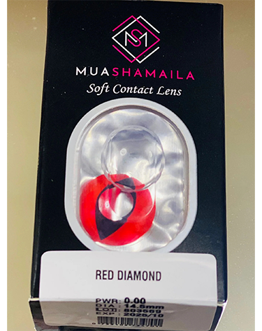 Red Diamond Cosmetic YEARLY Colored Contact Lenses - MuaShamaila