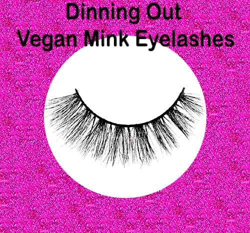 Dinning Out 3 Pairs Vegan Eyelashes Light Range Eyelashes All Vegan Mink Eyelashes, vegan false lashes, vegan fake eyelashes, best vegan magnetic lashes, cruelty-free magnetic lashes ,cruelty free magnetic lashes, vegan magnetic eyelashes, cruelty free eyelashes ,vegan false eyelashesm, vegan mink lashes