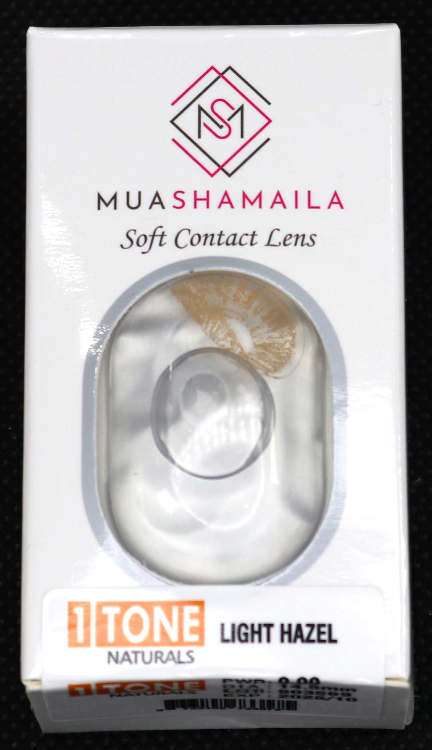 muashamaila light hazel coloured yearly contacts