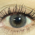 Cool Gray cosmetic coloured contact lens worn on the eye (zero power)