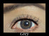 Gray Cosmetic YEARLY Coloured Contact Lenses — worn on eye