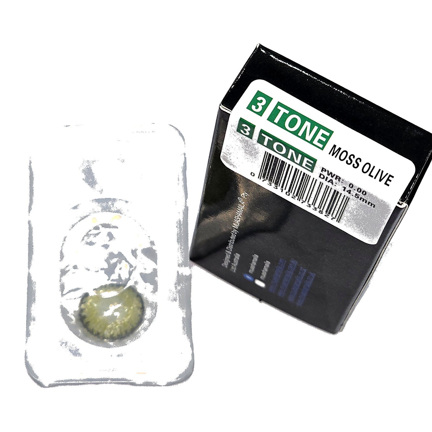 Moss Olive Cosmetic YEARLY Coloured Contact Lenses