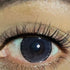 Sterling Gray cosmetic coloured contact lens worn on the eye (zero power)