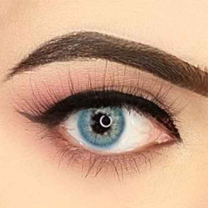 Aqua Blue Cosmetic YEARLY Coloured Contact Lenses