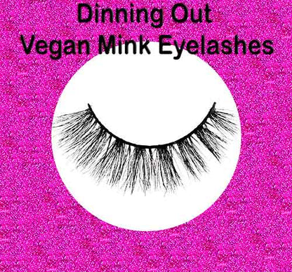 Dinning Out 3 Pairs Vegan Eyelashes Light Range Eyelashes  All Vegan Mink Eyelashes, vegan false lashes, vegan fake eyelashes, best vegan magnetic lashes, cruelty-free magnetic lashes ,cruelty free magnetic lashes, vegan magnetic eyelashes, cruelty free eyelashes ,vegan false eyelashesm, vegan mink lashes