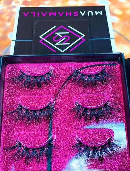 Drama Queen 3 Pairs Vegan Eyelashes