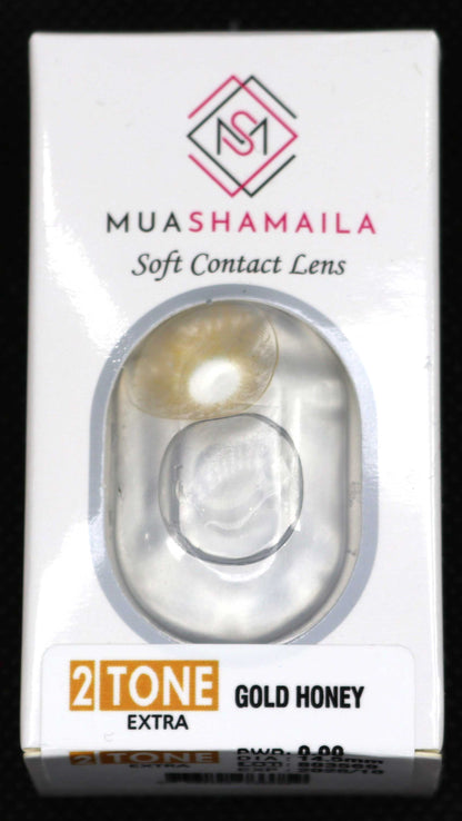 Gold Honey Cosmetic YEARLY Coloured Contact Lenses - MuaShamaila