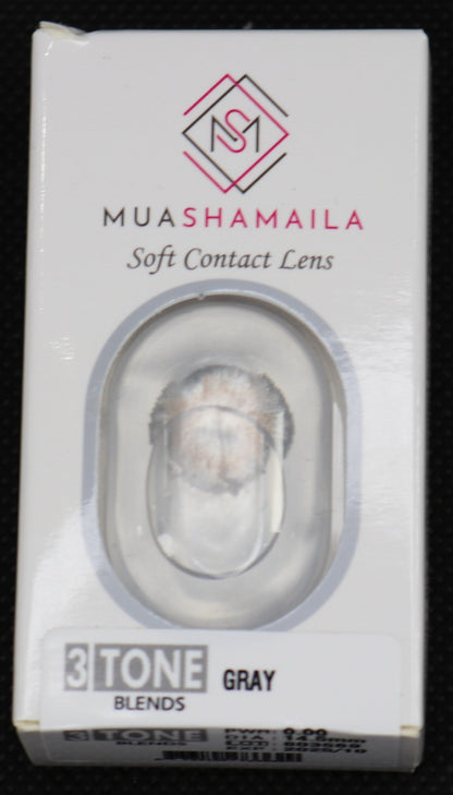 Gray Cosmetic YEARLY Coloured Contact Lenses - MuaShamaila