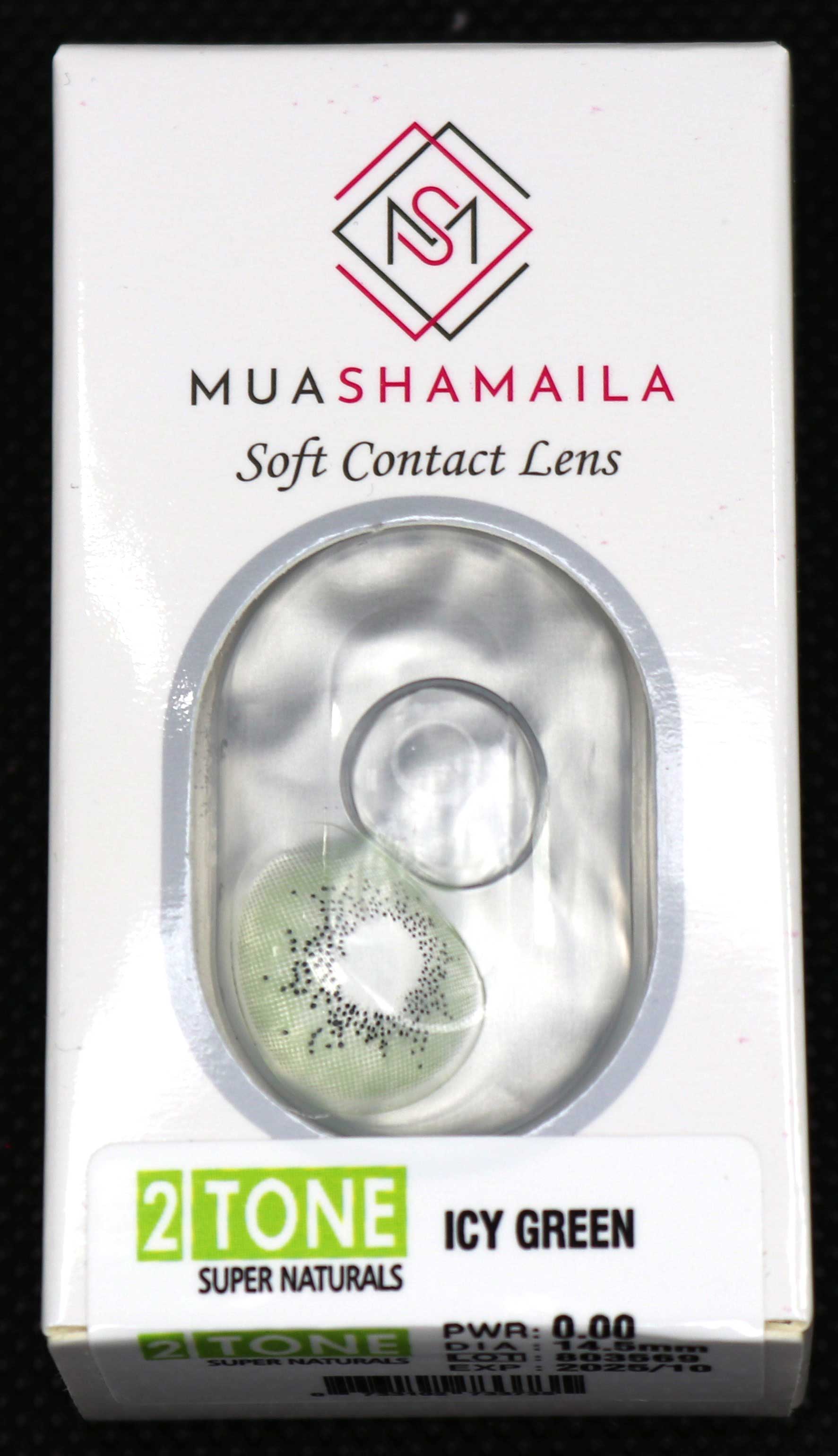 Icy Green Cosmetic YEARLY Coloured Contact Lenses - MuaShamaila