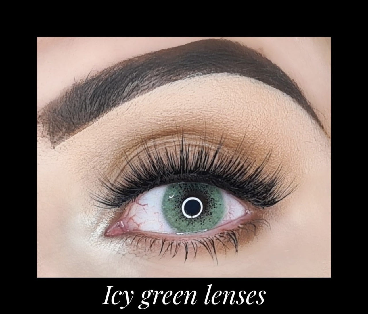 Icy Green Cosmetic YEARLY Coloured Contact Lenses - MuaShamaila