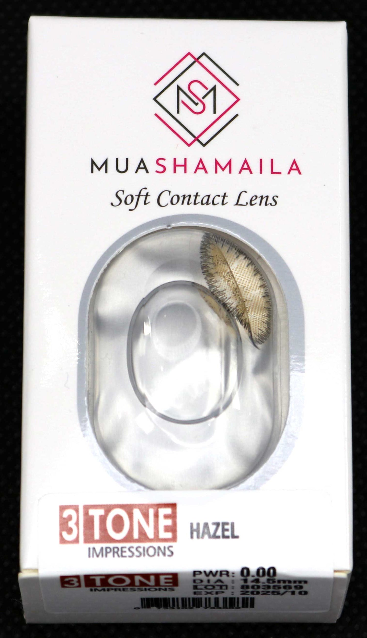 Hazel Cosmetic YEARLY Coloured Contact Lenses - MuaShamaila