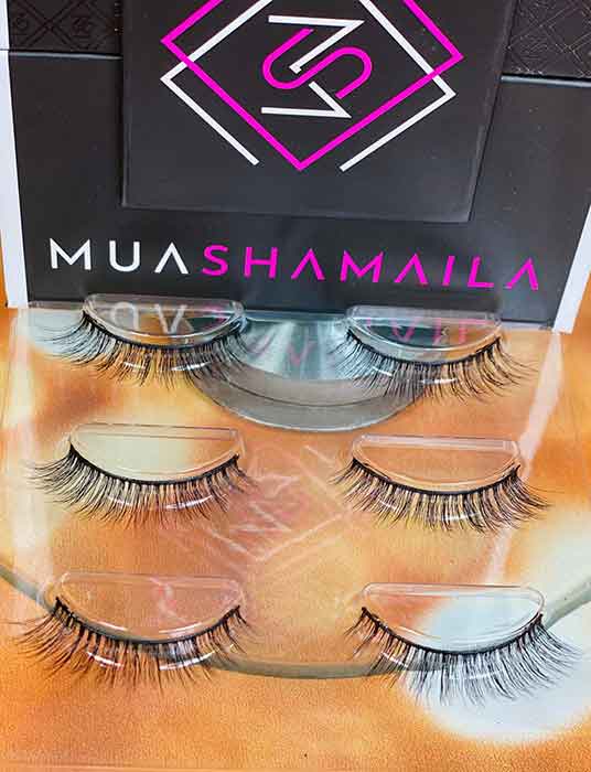 Office Wear 3 Pairs Vegan Eyelashes - MuaShamaila